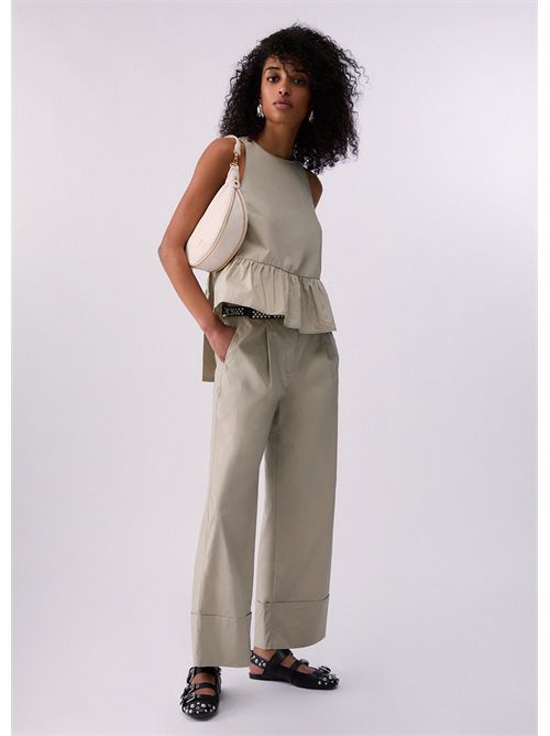 Top in popeline con fiocco LIU JO | WA6365T4853/61107